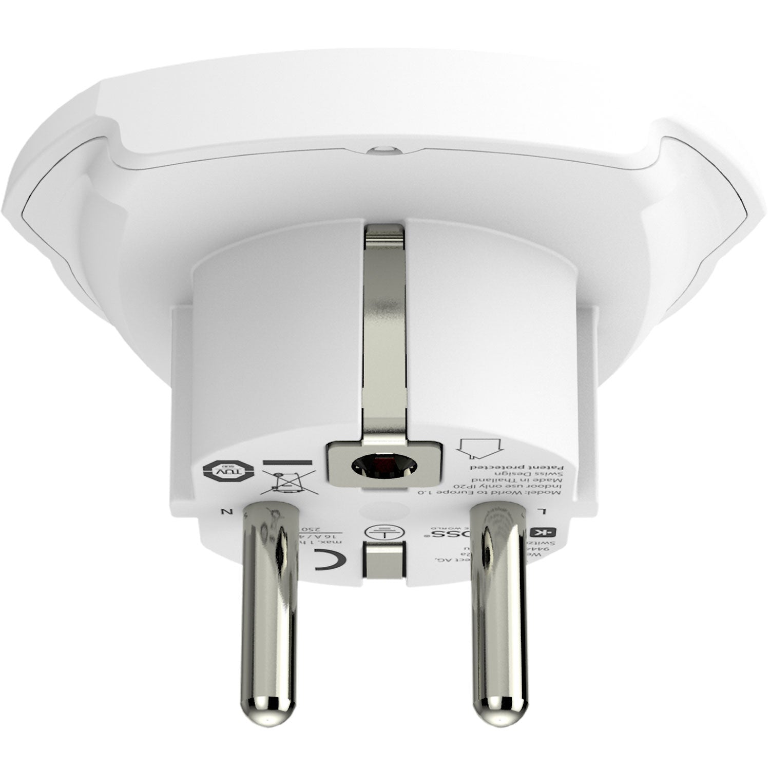 SKROSS - Reseadapter Världen till Europa Jordad Bulk - Travels And Bags