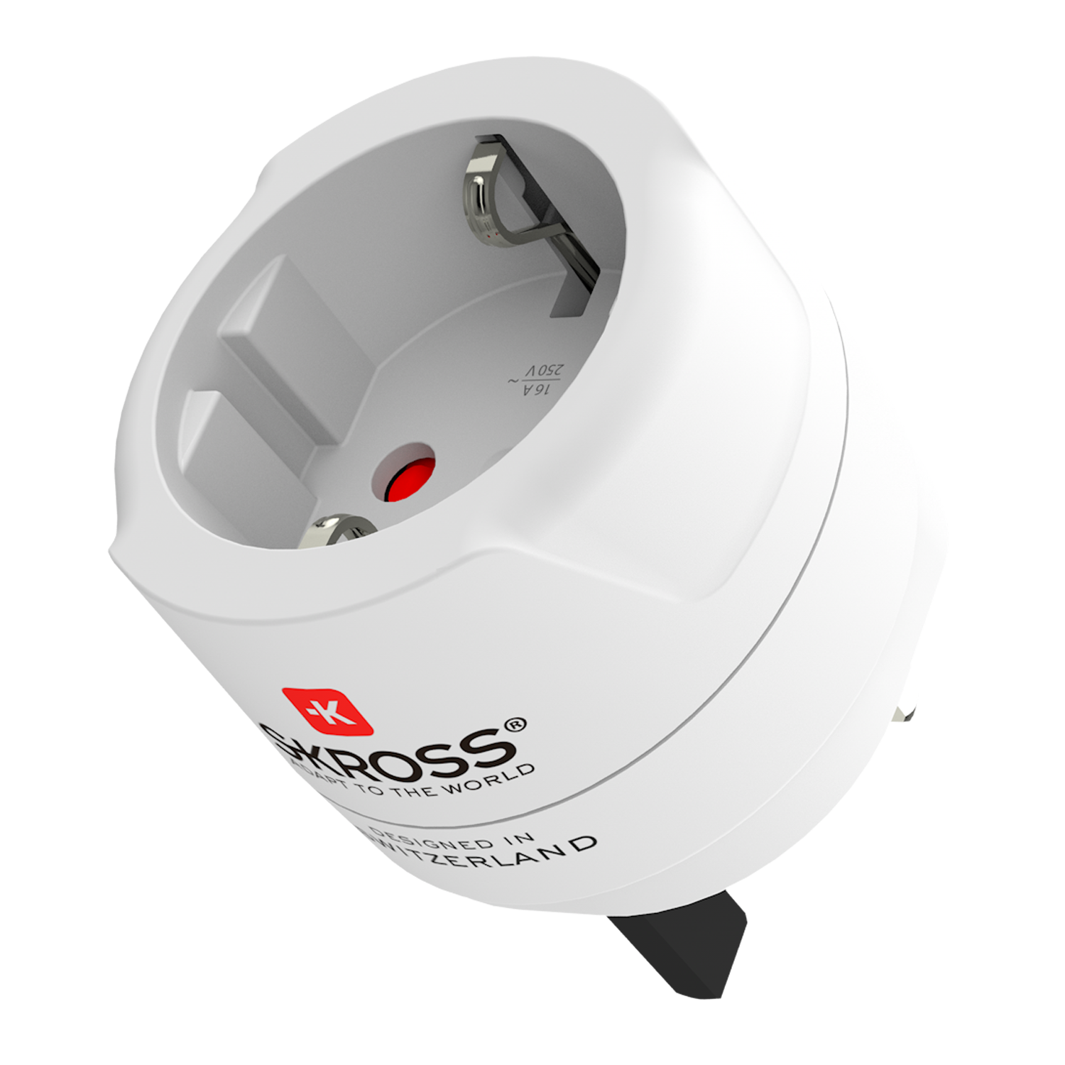 SKROSS - Reseadapter Europa till UK m.fl. Jordad - Travels And Bags