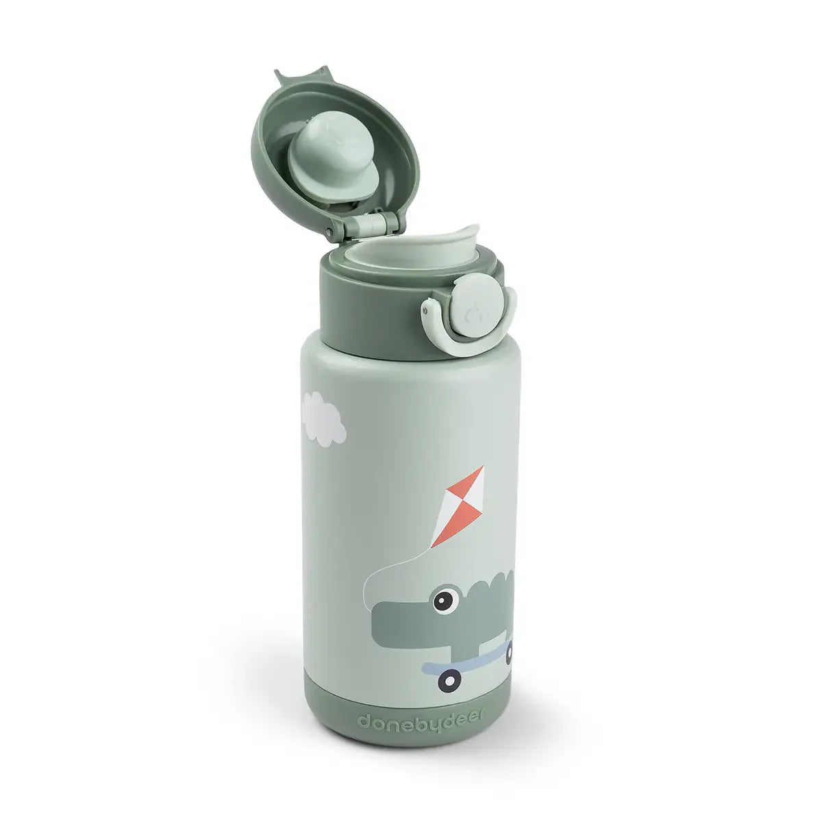 Done by Deer Insulated bottle Playground Grön - 340 ml