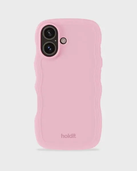 Holdit Telefonskal Wavy iPhone 16 Plus - Rosa - Travels And Bags