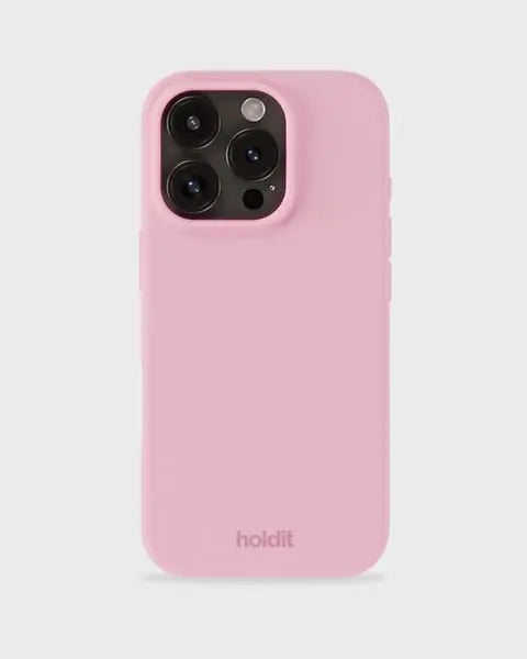 Holdit Telefonskal Silicone iPhone 16 Pro - Rosa - Travels And Bags