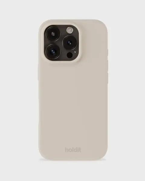 Holdit Telefonskal Silicone iPhone 16 Pro - Beige - Travels And Bags