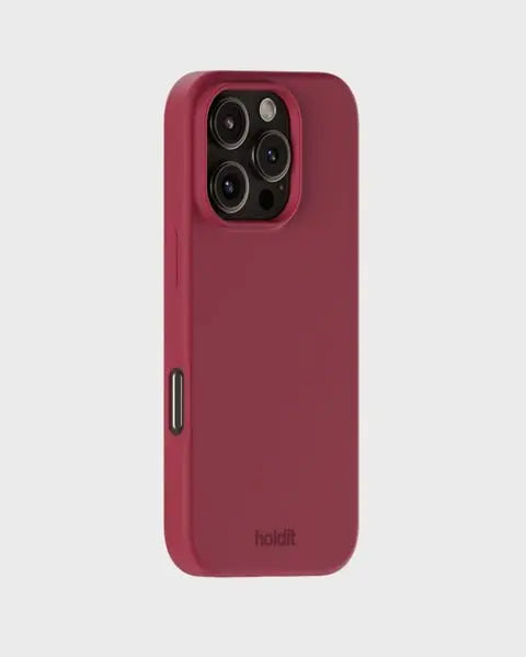 Holdit Telefonskal Silicone iPhone 16 Pro - Röd - Travels And Bags