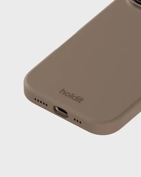 Holdit Telefonskal Silicone iPhone 16 Pro - Ljusbrun - Travels And Bags