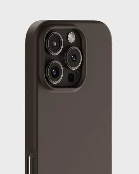 Holdit Telefonskal Silicone iPhone 16 Pro Max - Mörkbrun - Travels And Bags