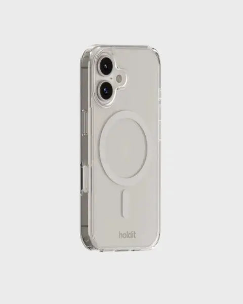 Holdit Telefonskal MagSafe iPhone 16 - Transparent/Vit - Travels And Bags