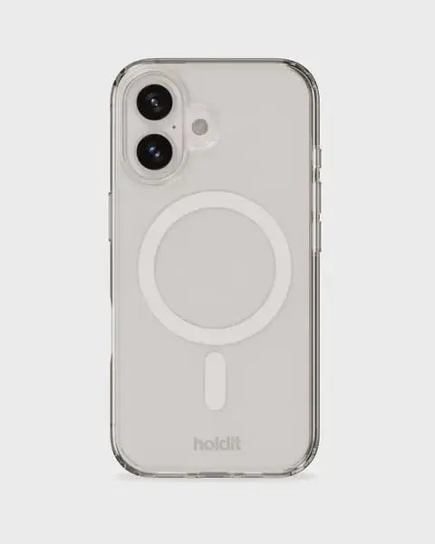 Holdit Telefonskal MagSafe iPhone 16 - Transparent/Vit - Travels And Bags