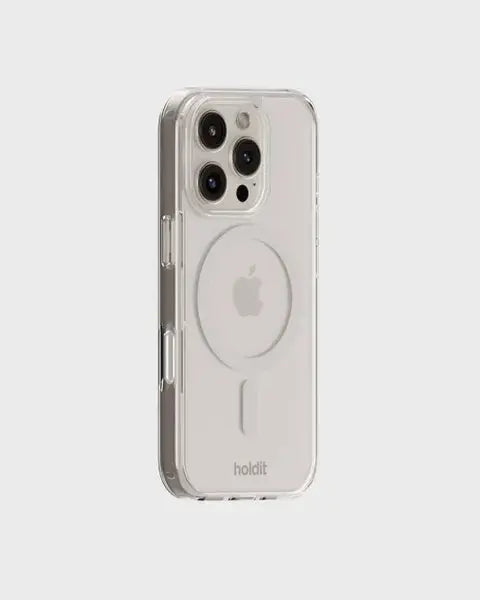 Holdit Telefonskal MagSafe iPhone 16 Pro Max - Transparent/Vit - Travels And Bags
