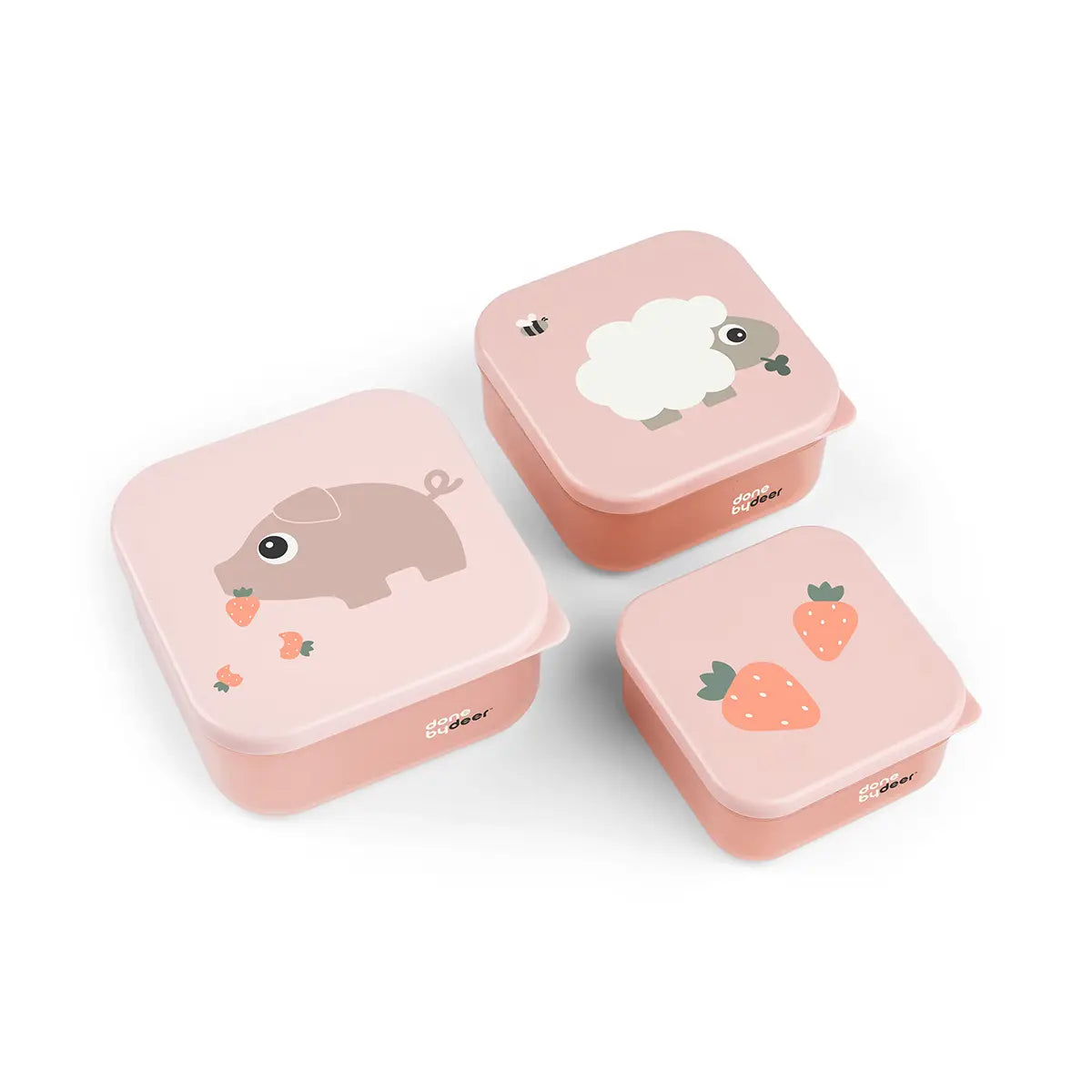 Done by Deer Snack box set 3 pcs Tiny farm - Powder