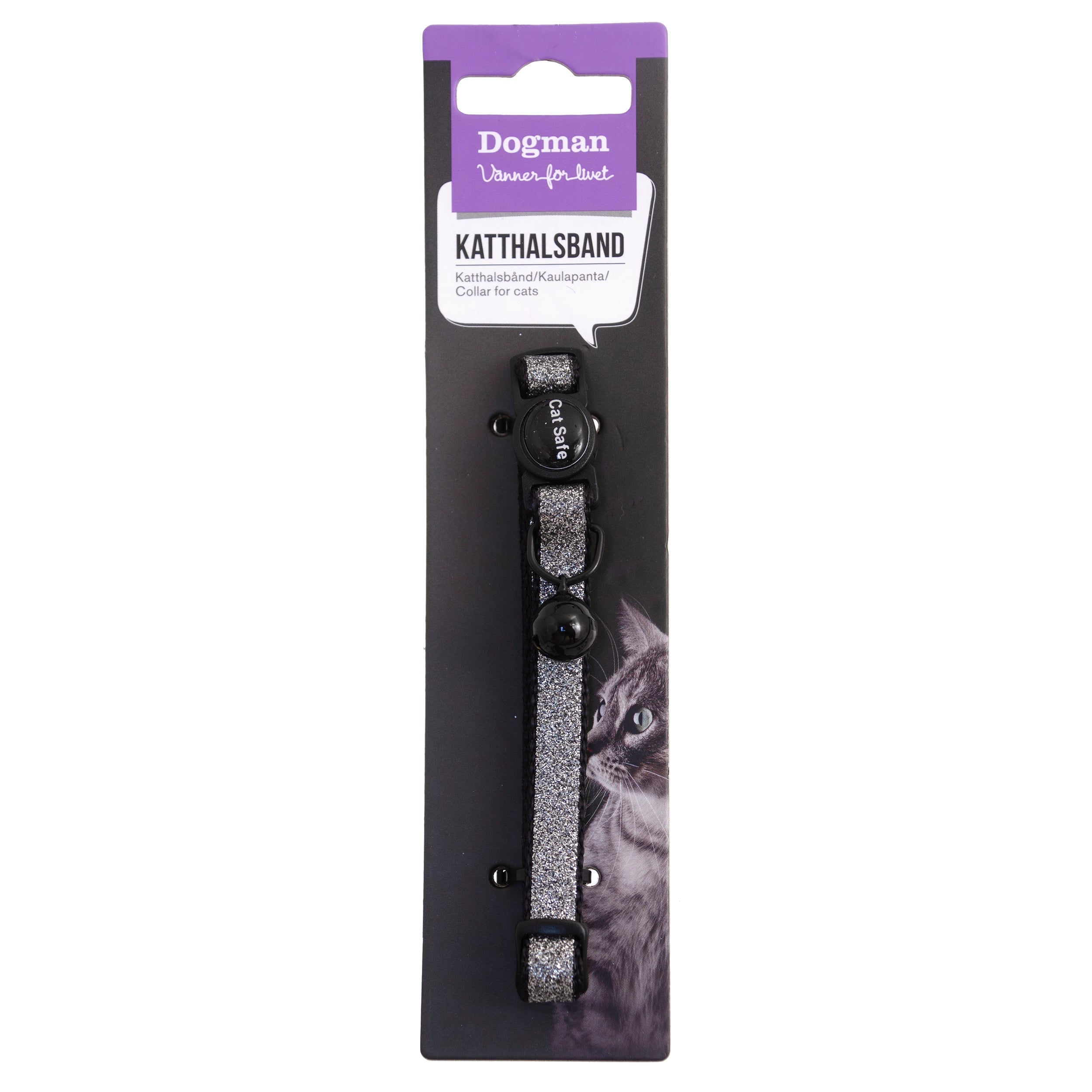 Dogman Katthalsband Gina Svart 30cm