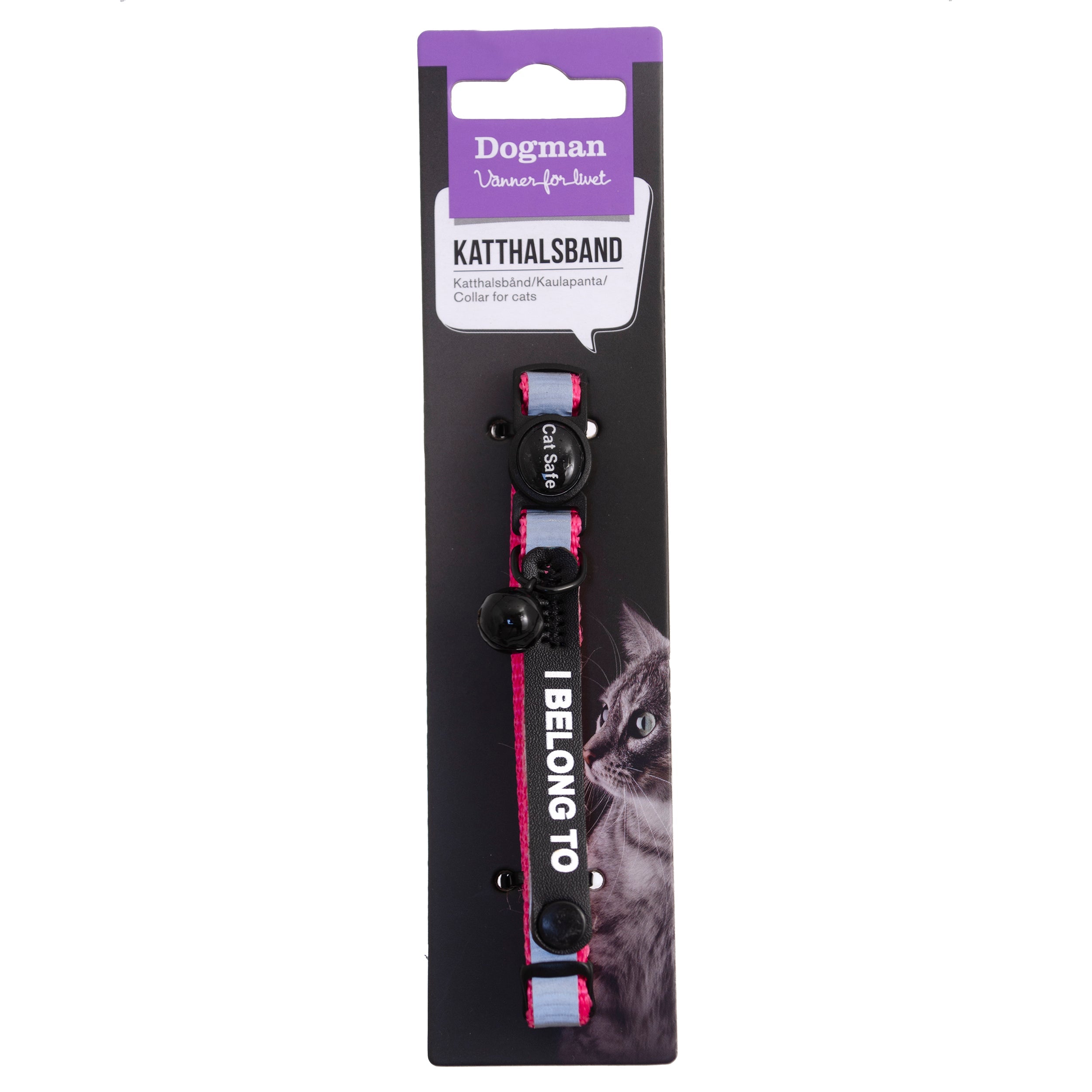 Dogman Katthalsband Stina Rosa 30cm