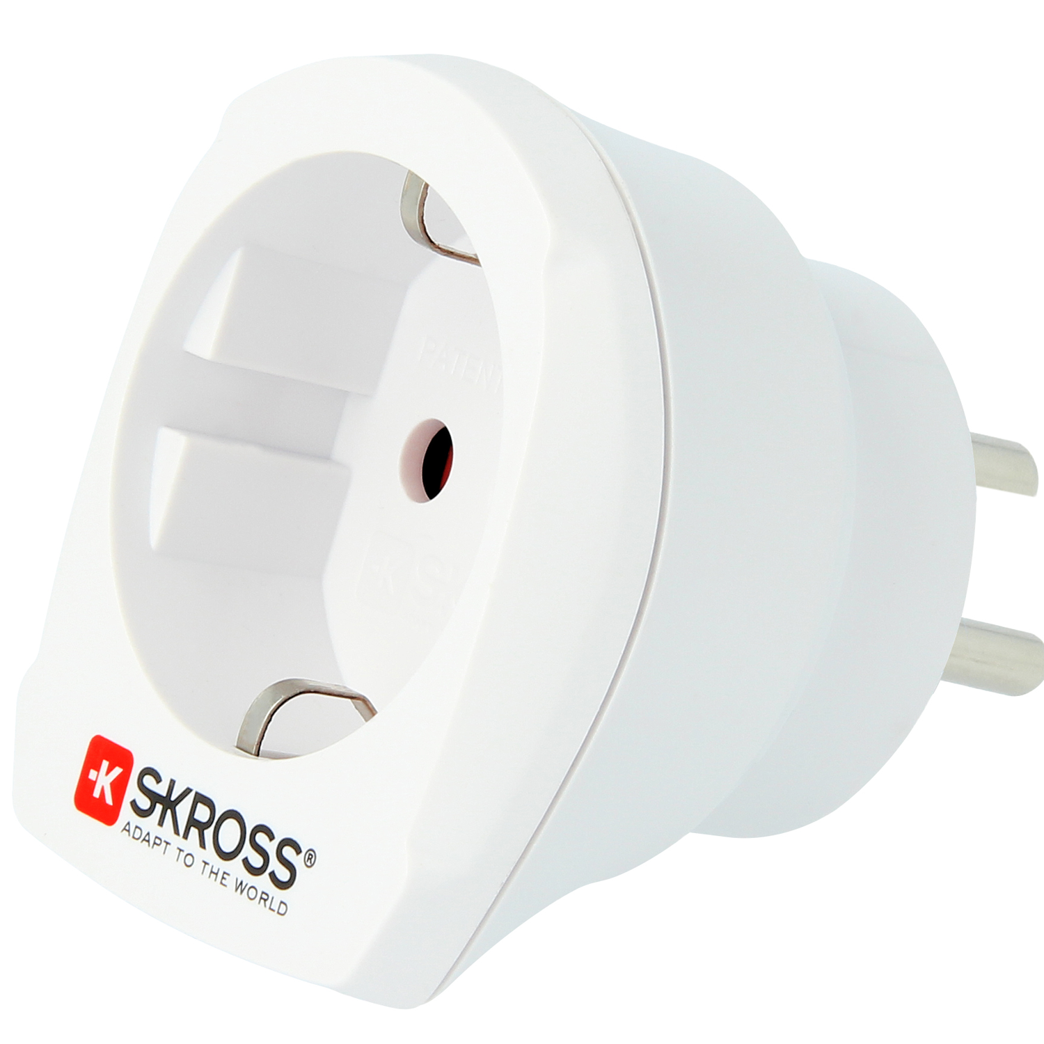 SKROSS - Reseadapter Europa till Danmark Jordad - Travels And Bags