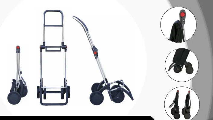 Rolser 4L Marina Shoppingvagn/dramaten 43L - Svartvit Rolser