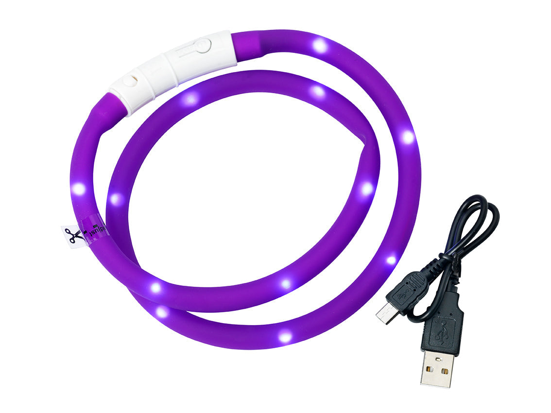 Dogman Blinkhalsband Led Lila 65cm
