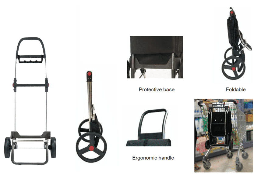 Rolser 2LRSG MF Shoppingvagn/dramaten 43L - Kakigrön Rolser