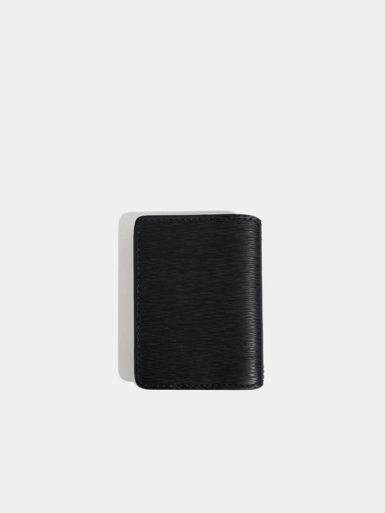 Card Holder without Airtag Black Leather Schwarzes Leder