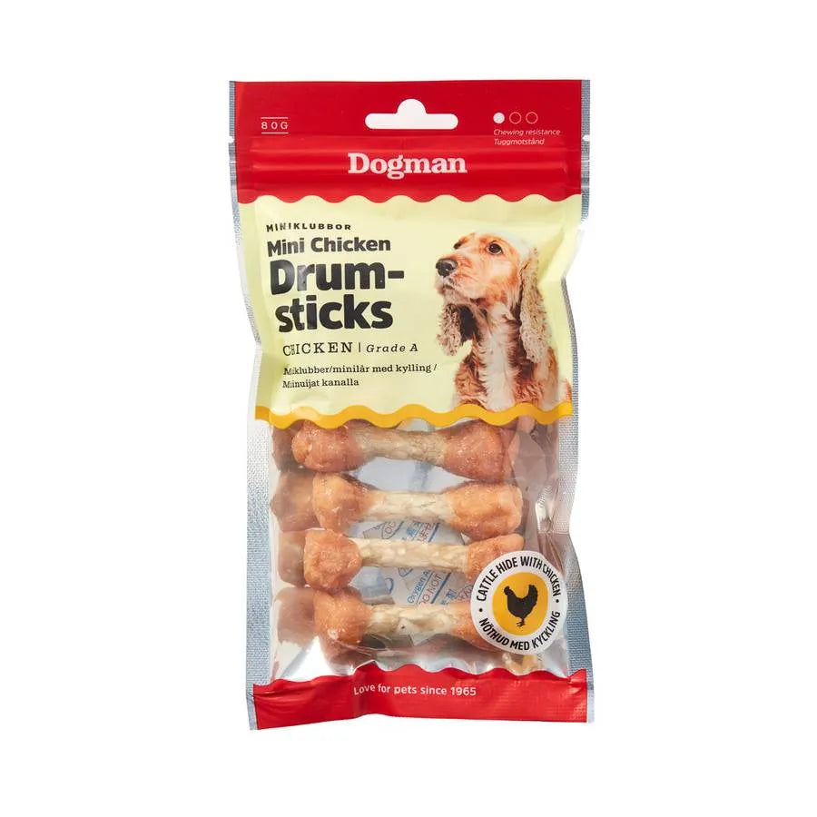 Dogman Miniklubbor Med Kyckling 80g