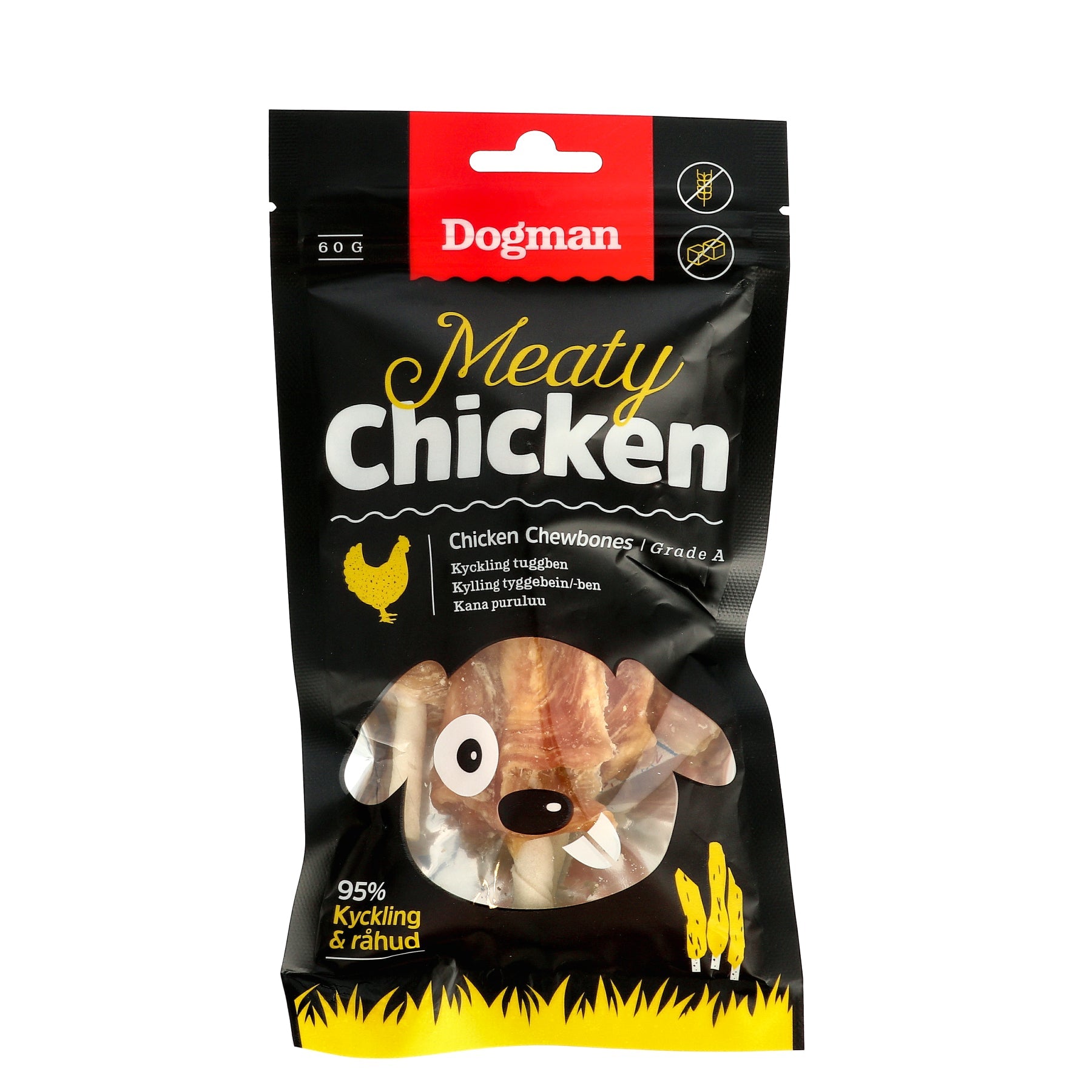 Dogman Meaty Kyckling Tuggben 3p 60g