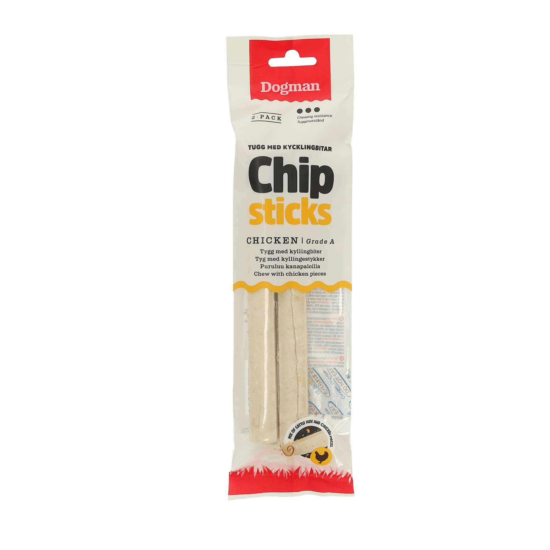 Dogman Tuggrullar Med Kycklingbitar 2p 80g