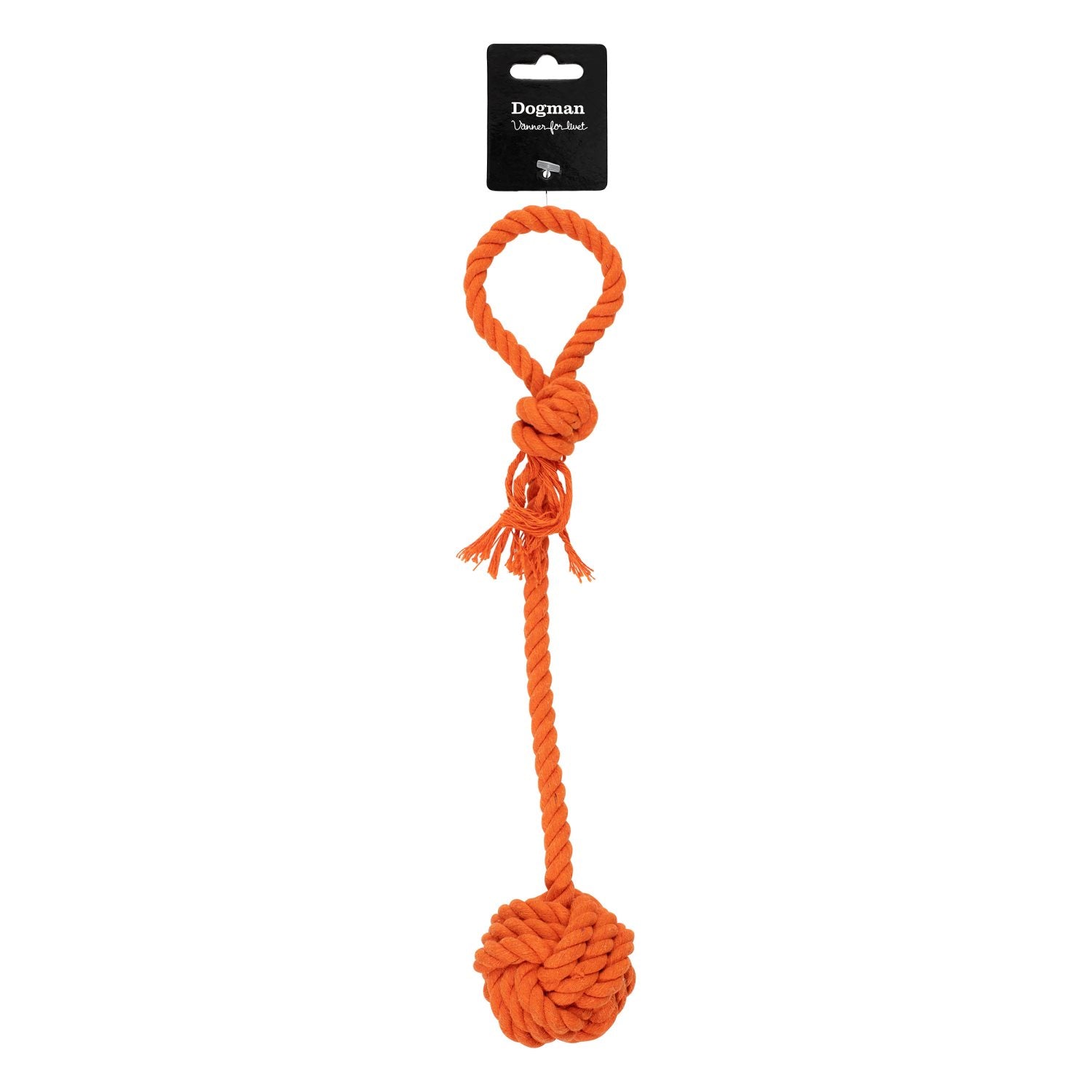 Dogman Leksak Repboll Med Handtag Orange 35cm