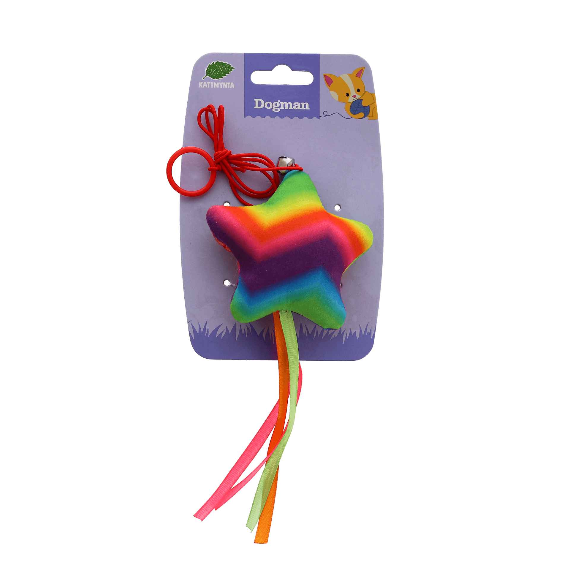 Dogman Kattleksak Stjärna Lila 9cm