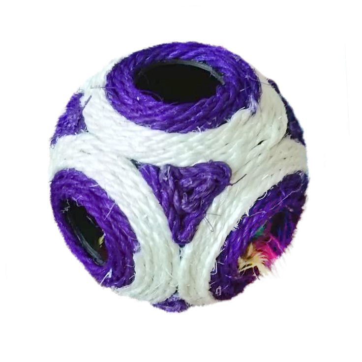 Dogman Kattleksak Klösboll Med Pingla Lila 5cm