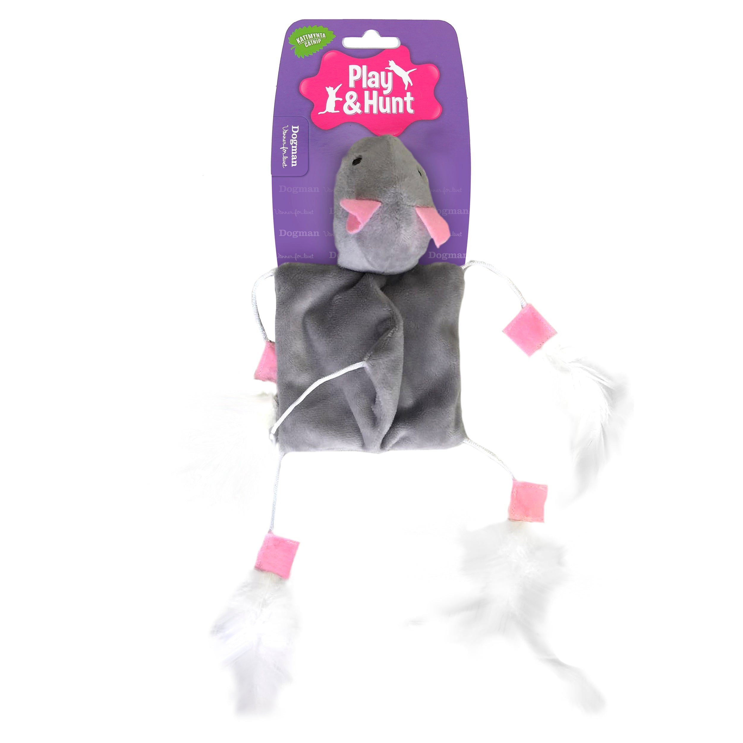 Dogman Kattleksak Mus Grå 24cm