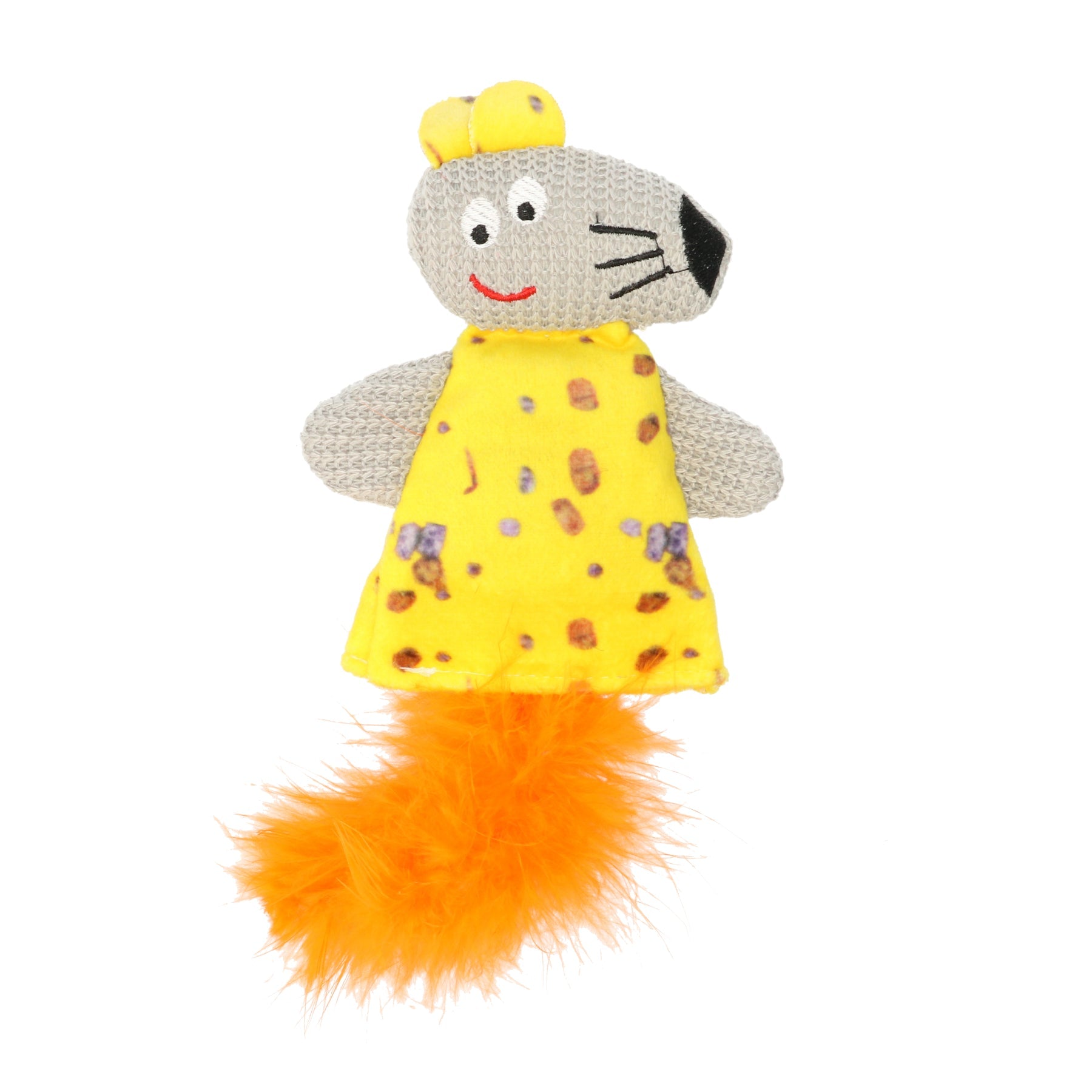 Dogman Kattleksak Råtta Gul 24cm