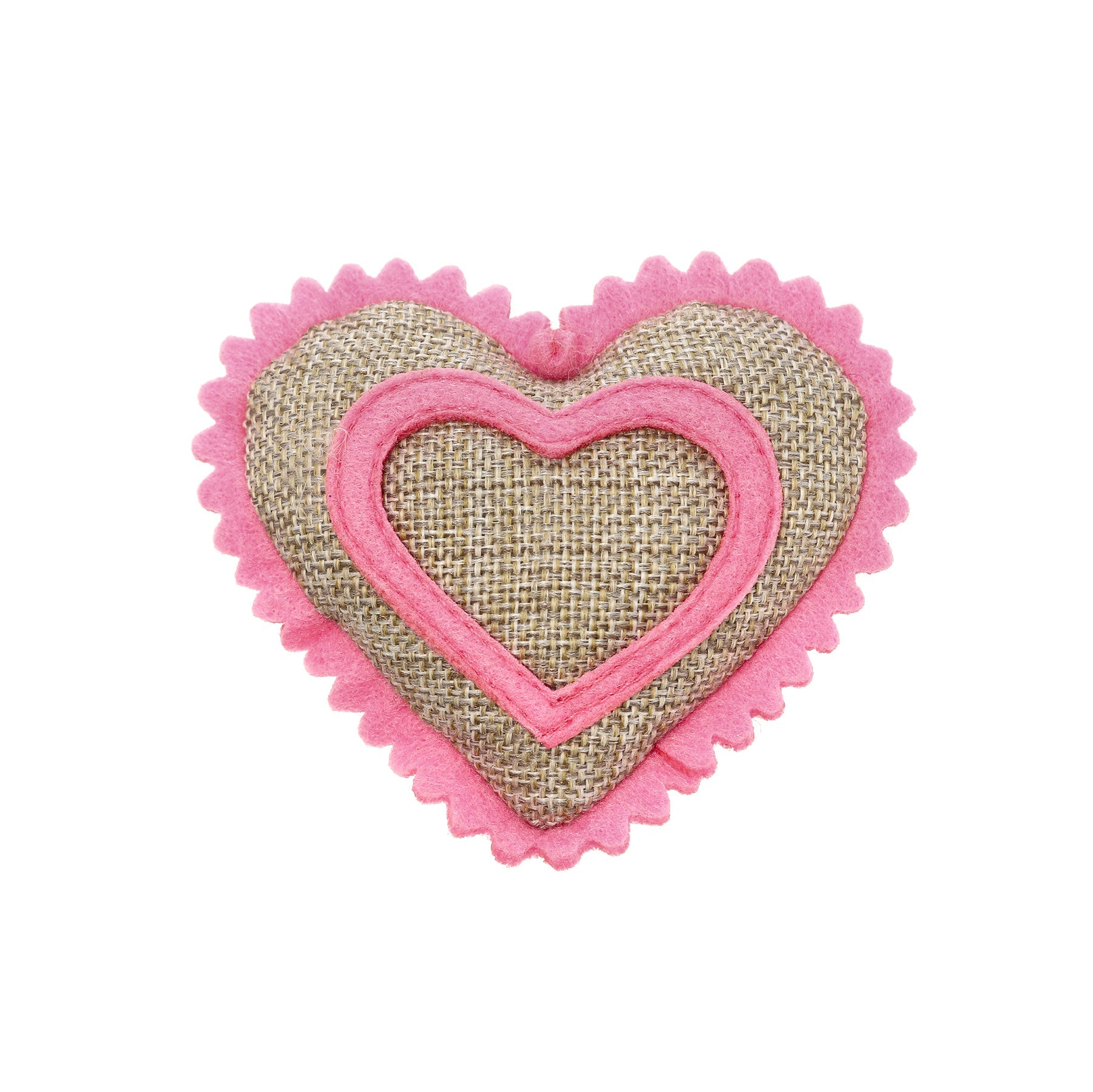 Dogman Kattleksak Valle Jutehjärta Rosa 9cm