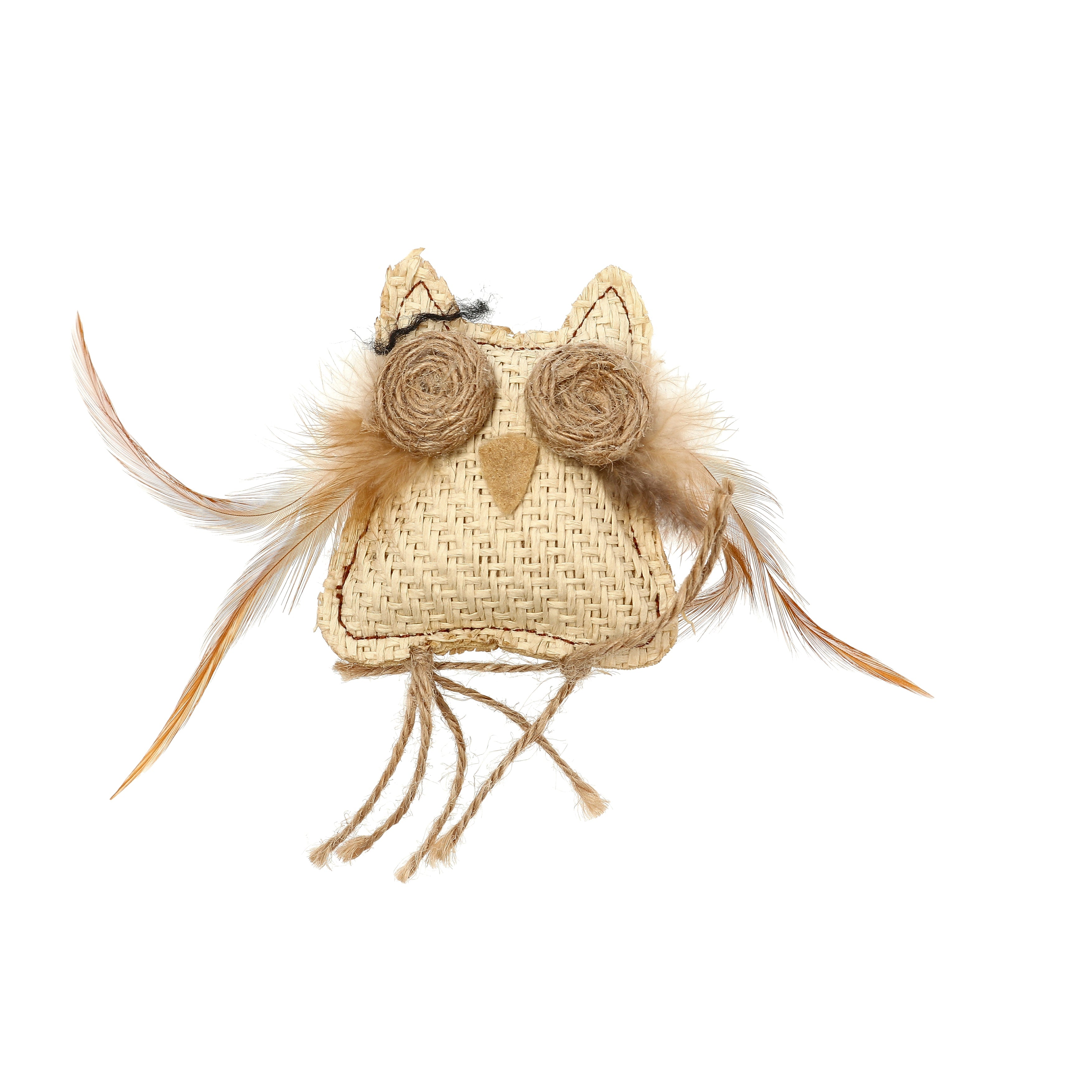 Dogman Kattleksak Natural Uggla Jute Brun 2cm