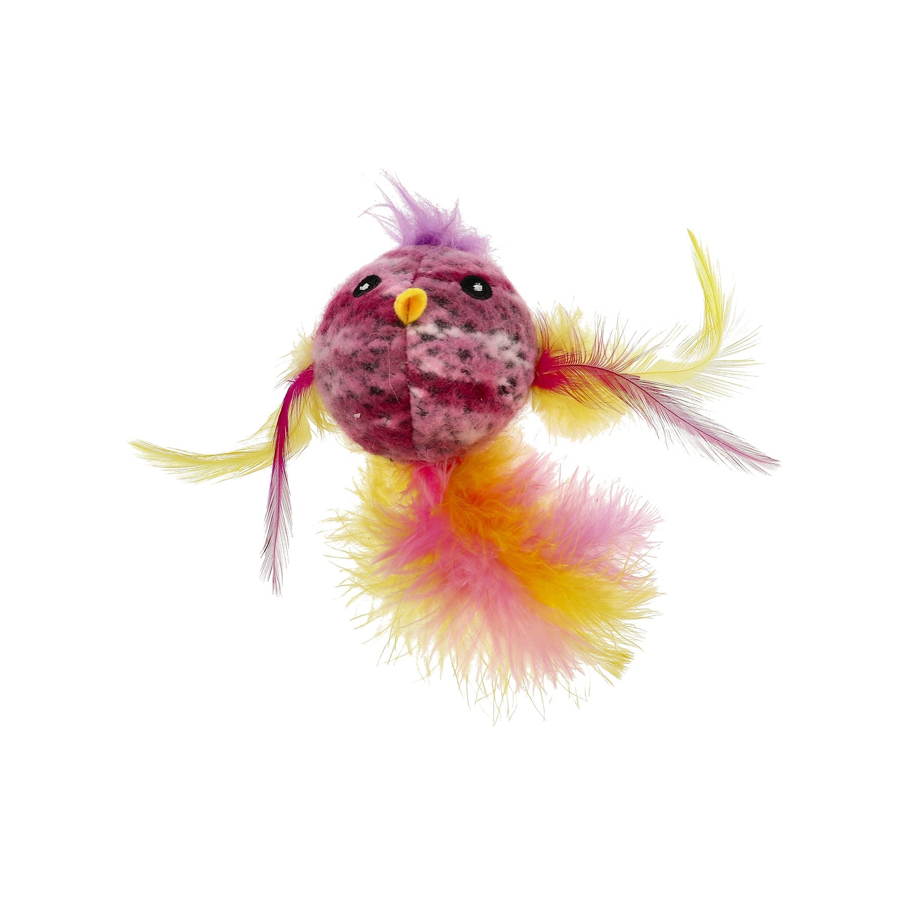 Dogman Kattleksak Fuzzy Fågel Lila 2cm