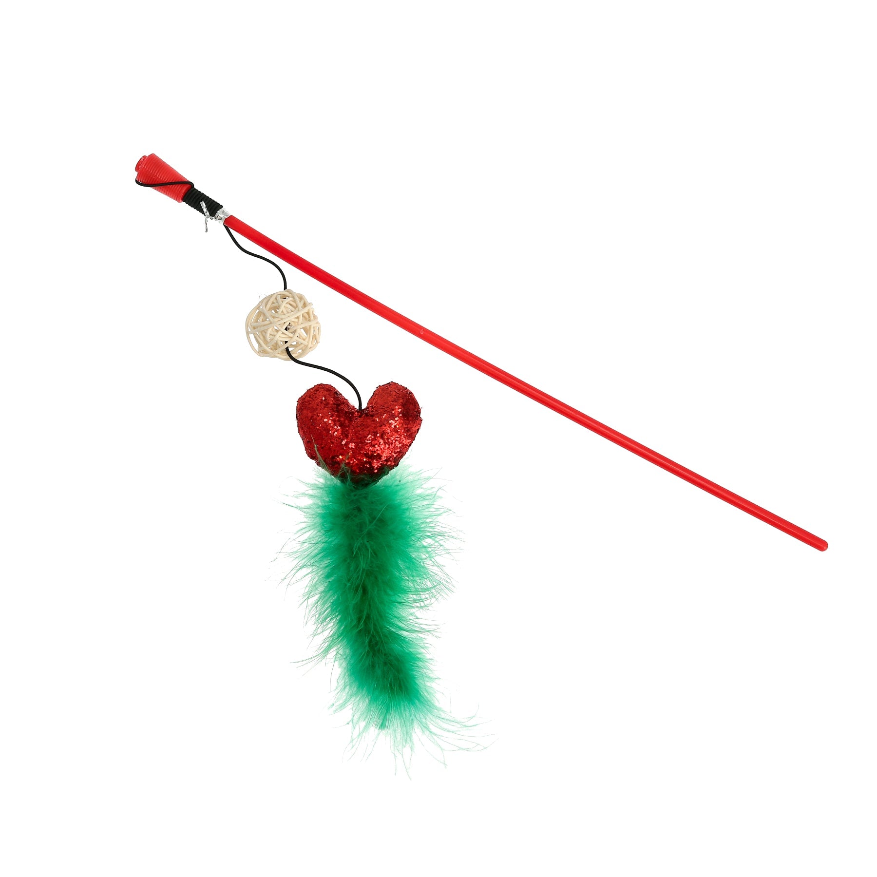 Dogman Julleksak Katt Spö Hjärta Flerfärgad 3cm