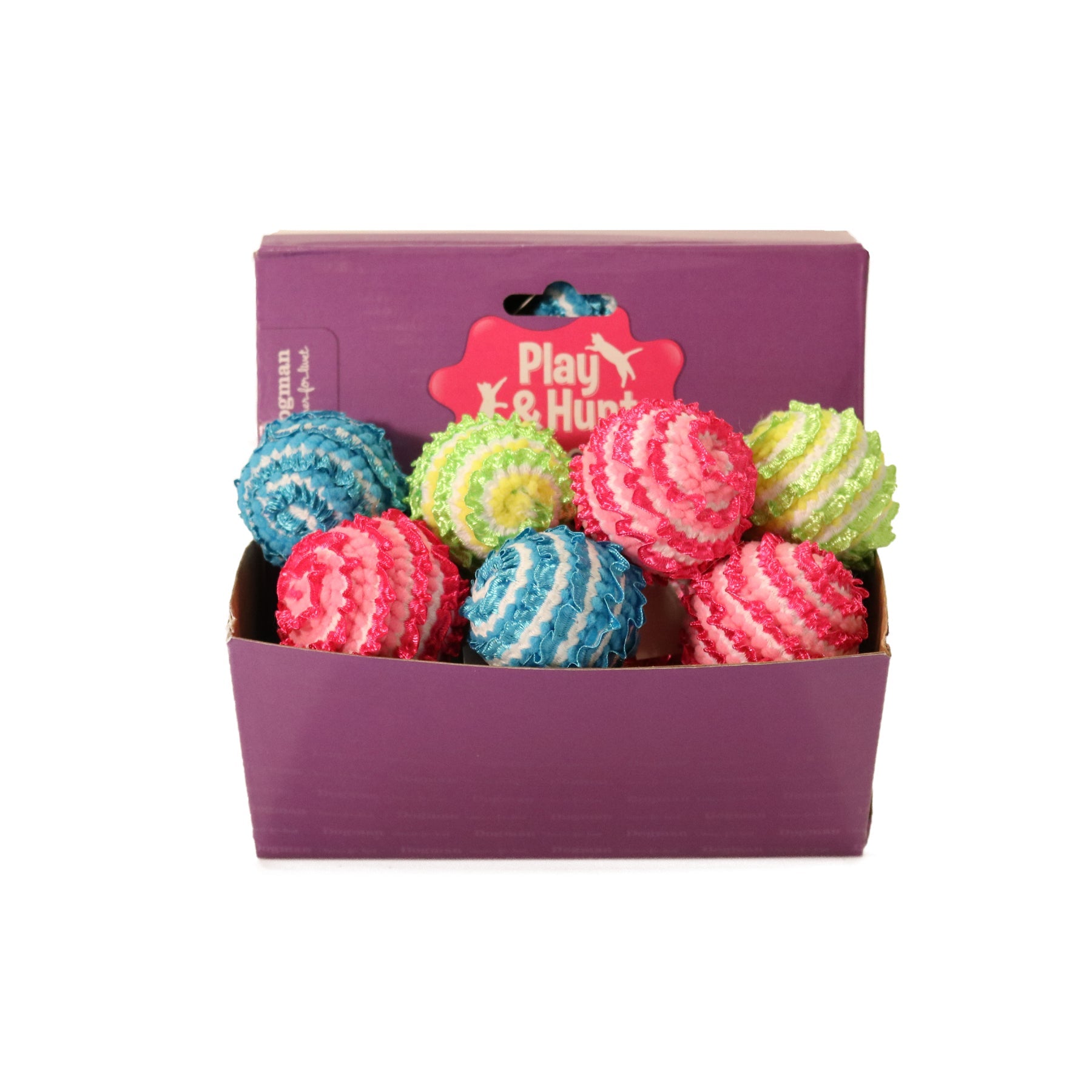 Dogman Kattleksak Spetsboll Mix 4cm