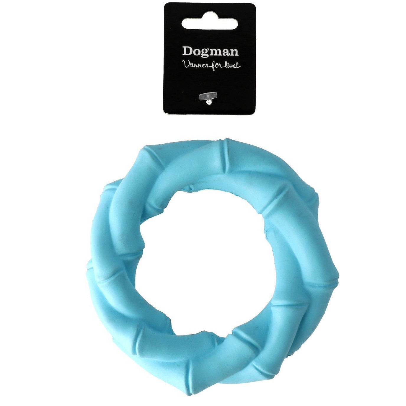 Dogman Leksak Twist Ring Turkos 5cm