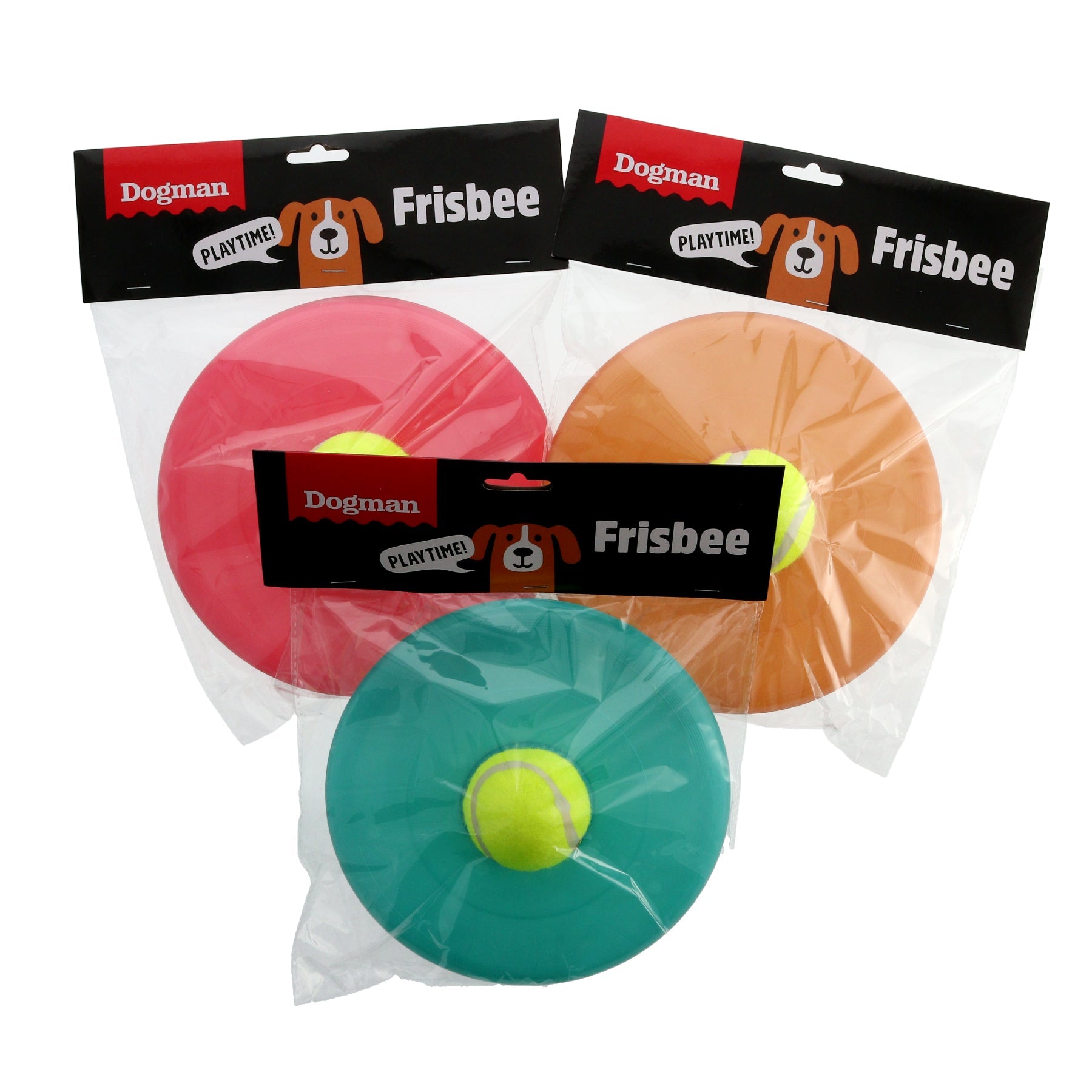 Dogman Leksak Frisbee Med Boll Mix 22cm