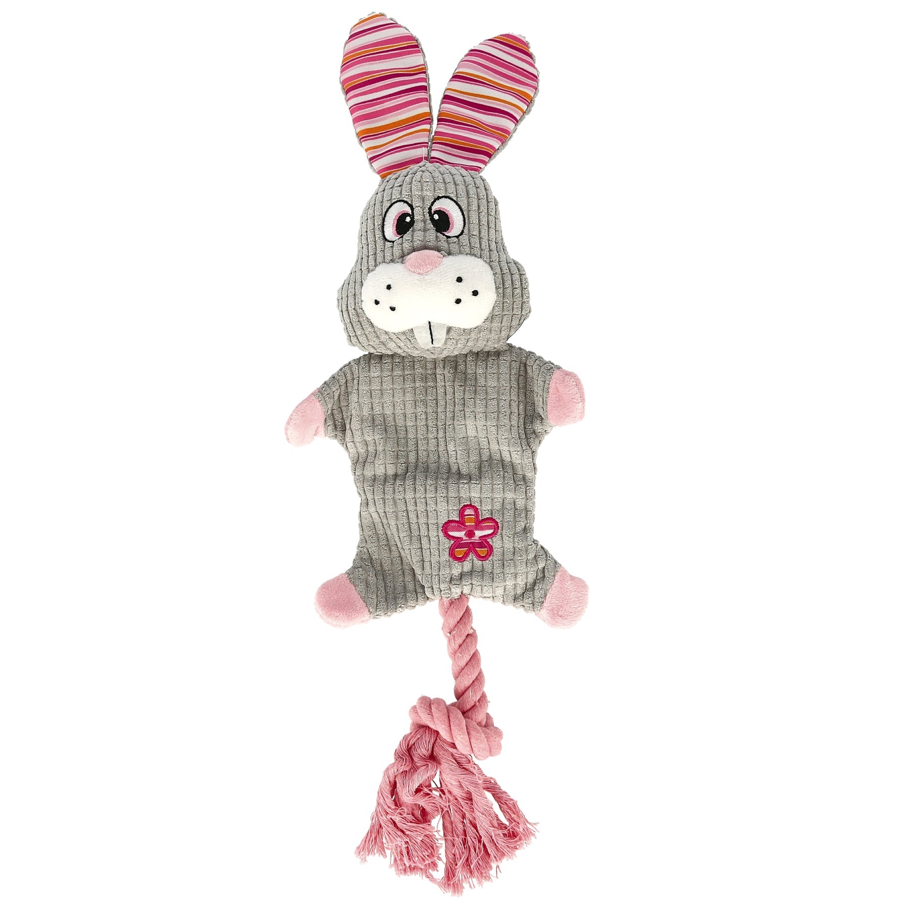 Dogman Leksak Rabbe Prassel Grå 35cm