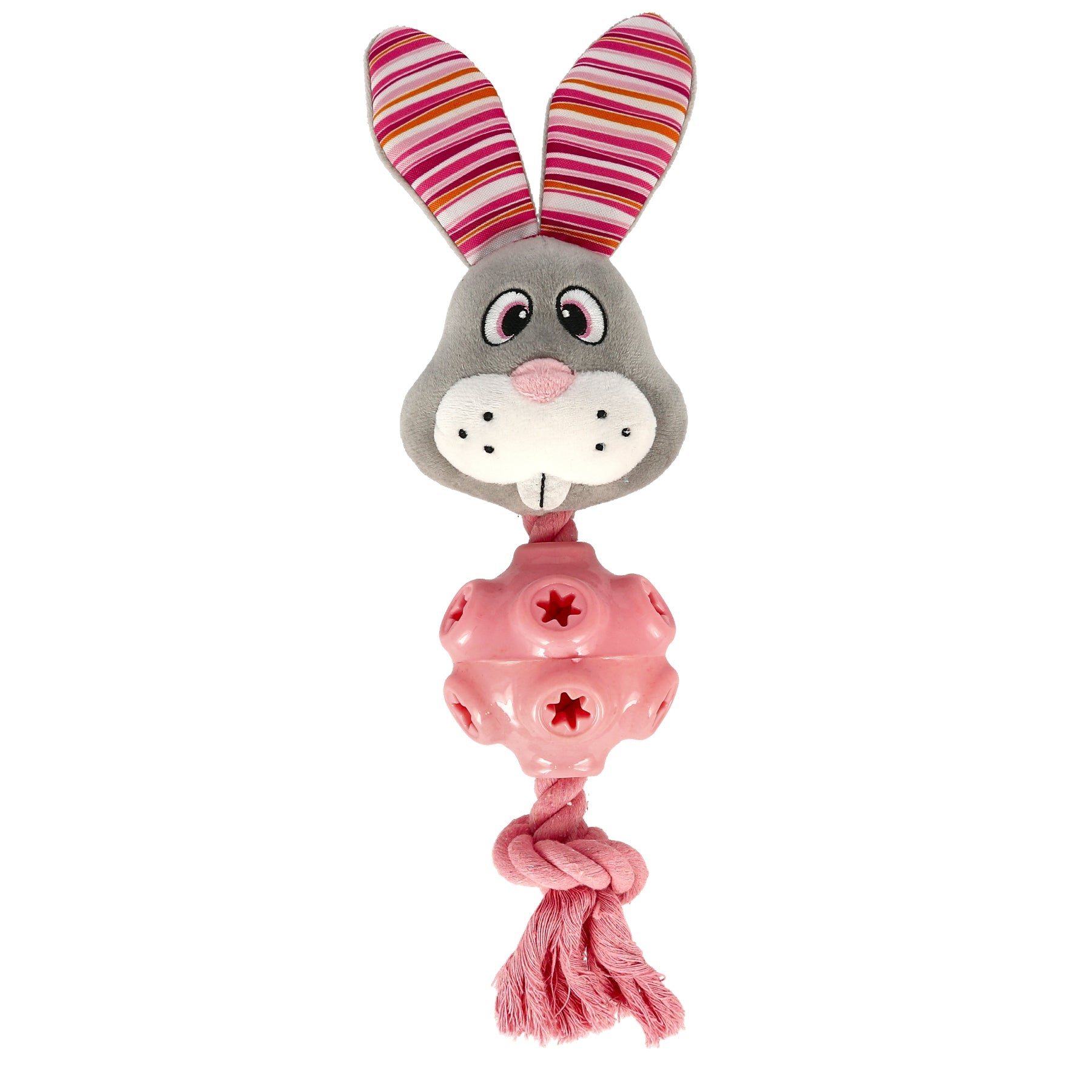 Dogman Leksak Rabbe Gum Grå 25cm