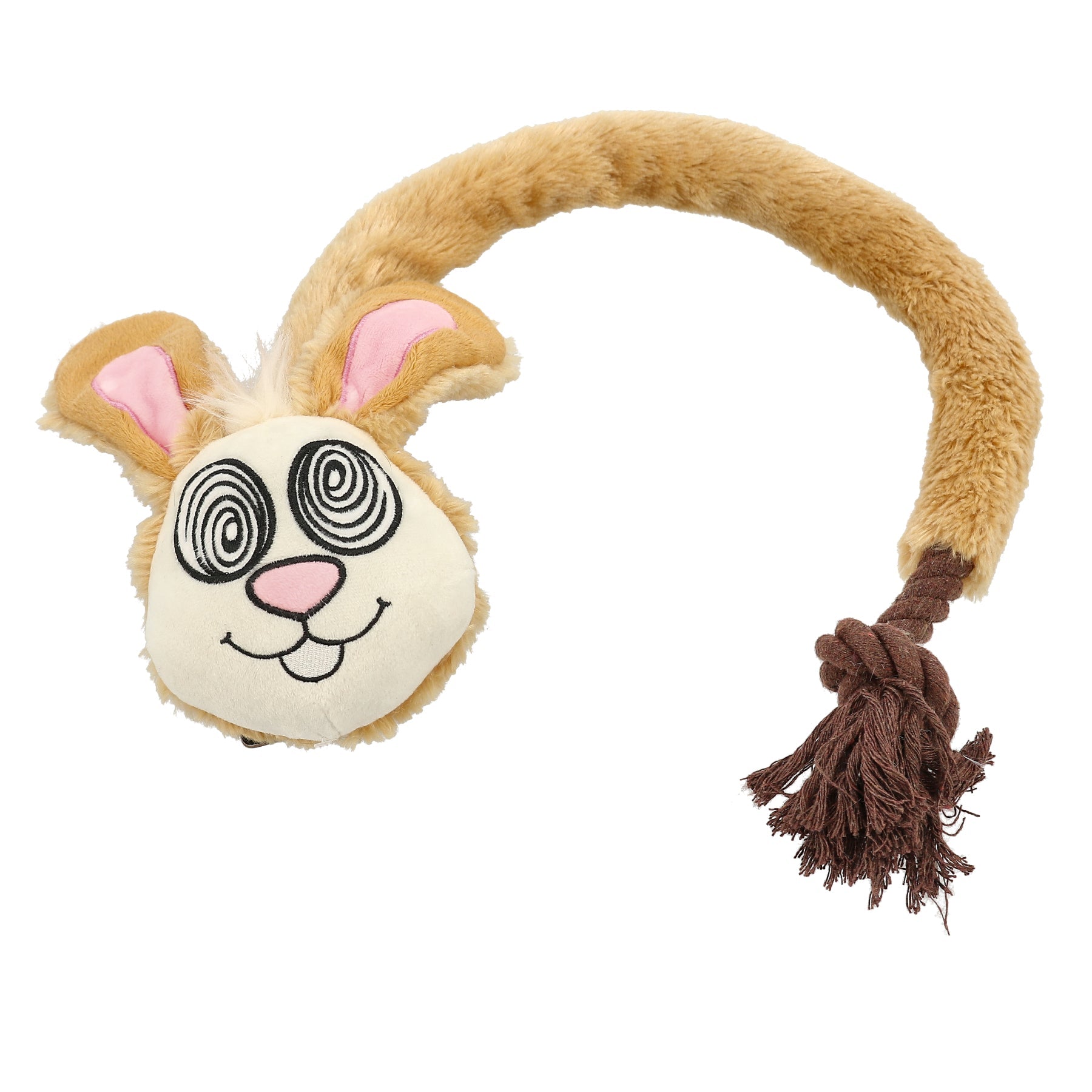 Dogman Leksak Spirrerabbit Lång Beige 25cm
