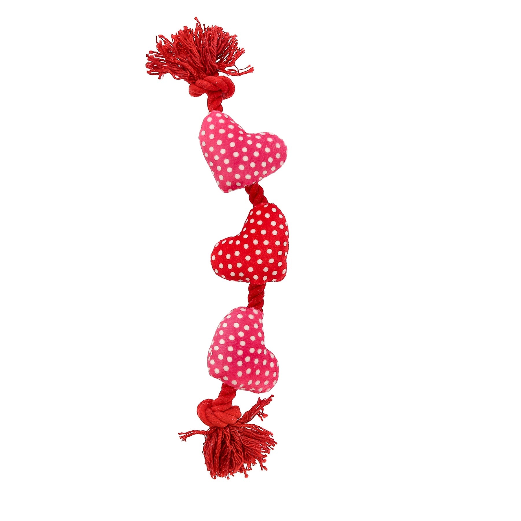 Dogman Leksak Valle Hjärtan Rosa 3cm