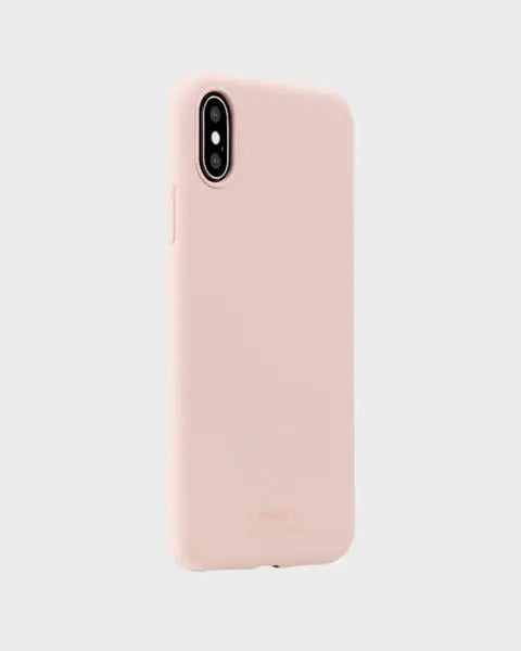 Holdit Telefonskal Silicone iPhone X/Xs - Ljusrosa - Travels And Bags