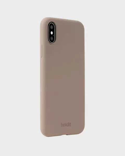 Holdit Telefonskal Silicone iPhone X/Xs - Ljusbrun - Travels And Bags