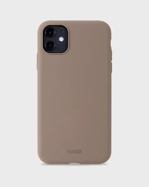 Holdit Telefonskal Silicone iPhone 11/XR - Ljusbrun - Travels And Bags