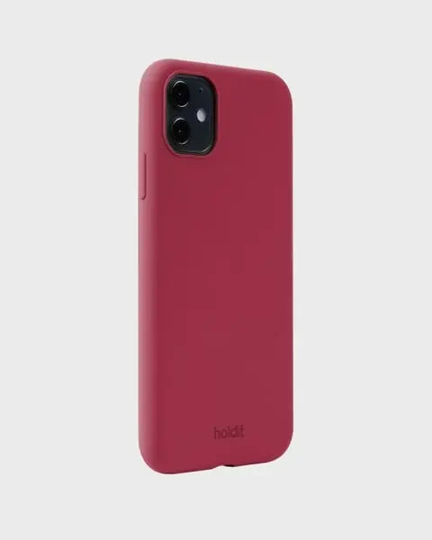 Holdit Telefonskal Silicone iPhone 11/XR - Röd - Travels And Bags