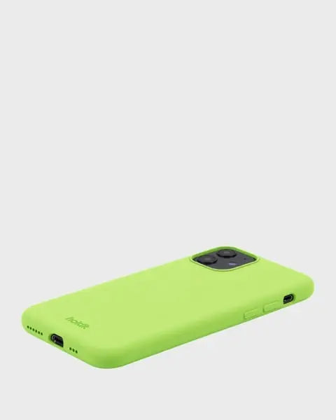 Holdit Telefonskal Silicone iPhone 11/XR - Limegrön - Travels And Bags
