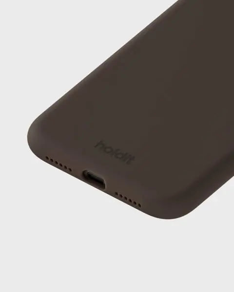 Holdit Telefonskal Silicone iPhone 11/XR - Mörkbrun - Travels And Bags