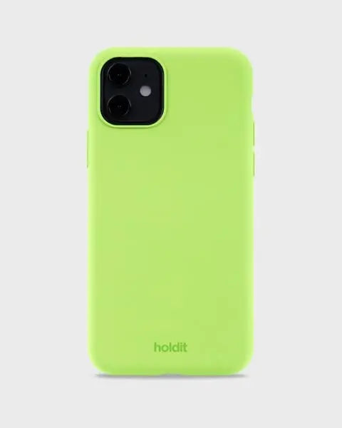 Holdit Telefonskal Silicone iPhone 11/XR - Limegrön - Travels And Bags
