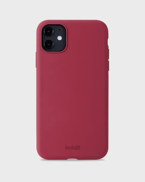 Holdit Telefonskal Silicone iPhone 11/XR - Röd - Travels And Bags