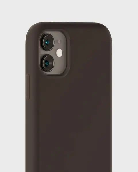 Holdit Telefonskal Silicone iPhone 11/XR - Mörkbrun - Travels And Bags