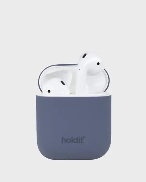 Holdit Airpodsfodral Silicone AirPods 1&2 - Marinblå - Travels And Bags