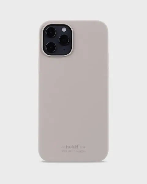 Holdit Telefonskal Silicone iPhone 12/12 Pro - Taupe - Travels And Bags